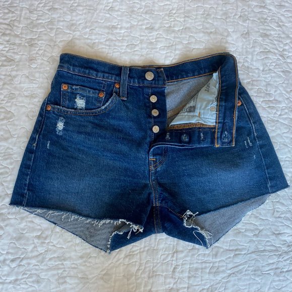 Levi's 501 High Rise Shorts - Picture 7 of 16